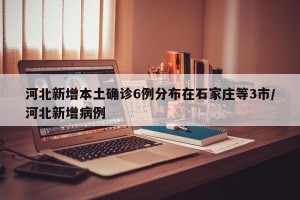 河北新增本土确诊6例分布在石家庄等3市/河北新增病例